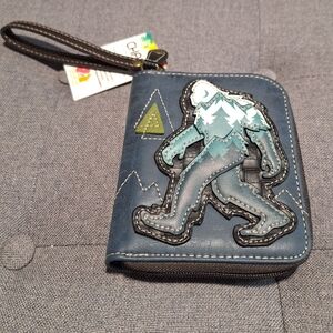 CHALA BIGFOOT Zip Around Wallet, Wristlet, 8 Credit Card Slots